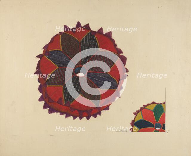 Head Pad, c. 1937. Creator: John Wilkes.