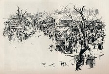 'A Street Scene at Asakusa', c1897. Artist: Mortimer L Menpes.