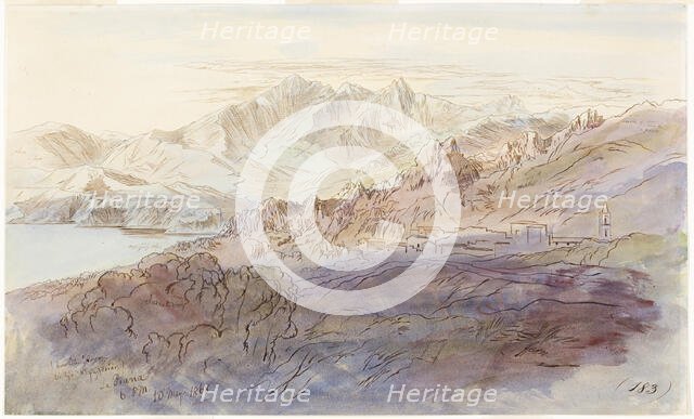La Piana, 1868. Creator: Edward Lear.