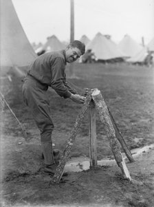 Plattsburg Reserve Officers Training Camp - The Pump, 1916. Creator: Harris & Ewing.
