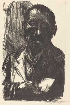 Selbstbildnis 1919 (Self-Portrait 1919), 1919. Creator: Lovis Corinth.