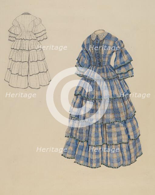 Afternoon Dress, c. 1937. Creator: Ray Price.