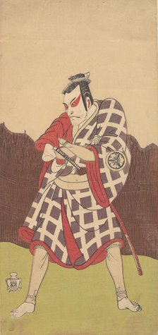 The Actor Matsumoto Koshiro 3rd as a Man who Stands with Arms Folded..., late 18th century. Creator: Shunsho.