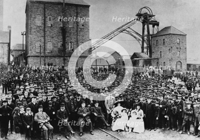 Deep Navigation Colliery workforce, 1910. Creator: Unknown.