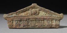 Figurine of a Temple Pediment, Ptolemaic Period-Roman Period (200 BCE-300 CE). Creator: Unknown.