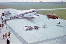 A Douglas DC-3, DDL's Sten Viking at Bulltofta Airport, Malmo, Sweden, 1960s. Creator: Unknown.