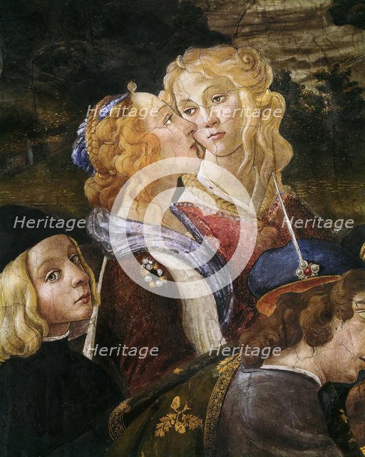 The Temptation of Christ (Detail), 1481-1482. Creator: Botticelli, Sandro (1445-1510).