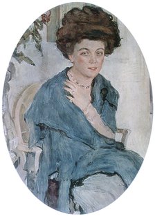'Portrait of Yelena Oliv', 1909. Artist: Valentin Serov