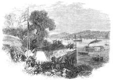 Laying the foundation-stone of the Brisbane Bridge, Queensland, New South Wales, 1864. Creator: Unknown.