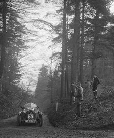 Salmson Sports 2-seater competing in the JCC Half-Day Trial, 1930. Artist: Bill Brunell.