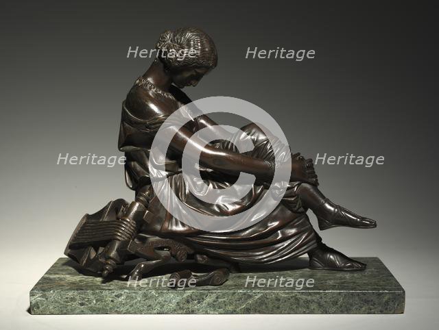 Sappho: Portrait of a Woman (Louise Colet), c. 1830. Creator: James Pradier (Swiss, 1790-1852).