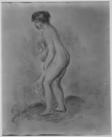 Standing Bather, 1896. Creator: Pierre-Auguste Renoir.