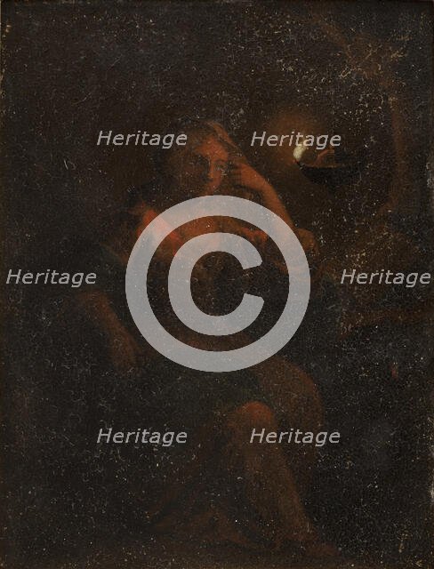 Seated female figure; Saint Magdalene, 1695-1795. Creator: Unknown.