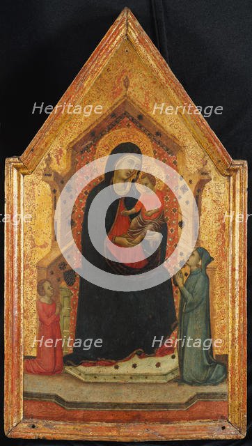 Madonna and Child Enthroned with Two Donors, 1315-30. Creator: Goodhart Master.