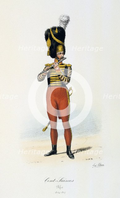 Cents-Suisses, Fifer, 1814-17 Artist: Eugene Titeux