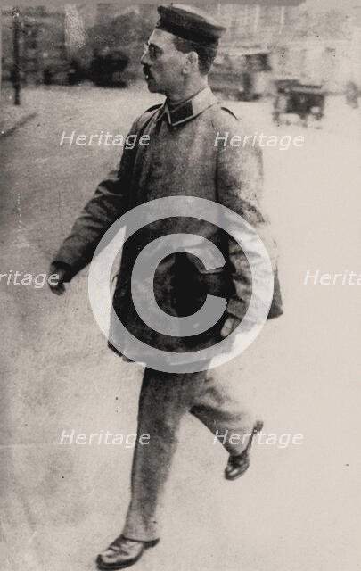 Karl Liebknecht as a soldier, 1915. Creator: Anonymous.