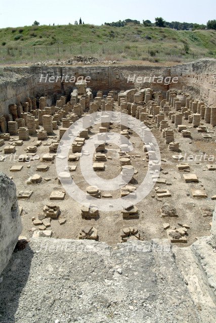 The baths at Isthmia, Greece. Artist: Samuel Magal