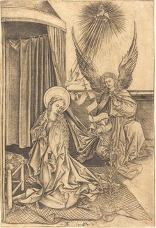 The Annunciation, c. 1480/1490. Creator: Israhel van Meckenem.