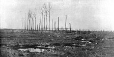 'La seconde bataille d'Ypres; Un champ laboure par les obus a l'entrée de Langemarck, 1915. Creator: Unknown.