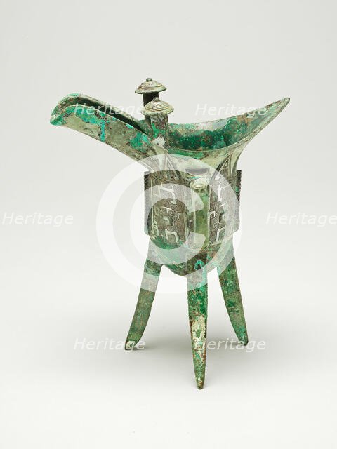 Goblet, Shang dynasty ( about 1600-1046 BC ), 12th/11th centry BC. Creator: Unknown.