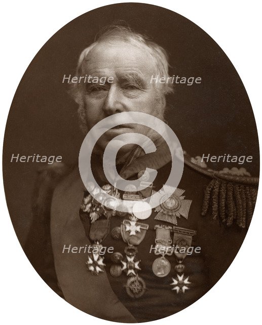 Admiral Sir Sydney Colpoys Dacres, Governor of Greenwich Hospital, 1883.Artist: Lock & Whitfield