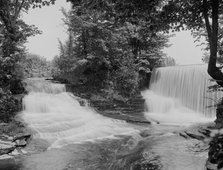 Falls at upper lake, South Hadley, Mass., c1908. Creator: Unknown.