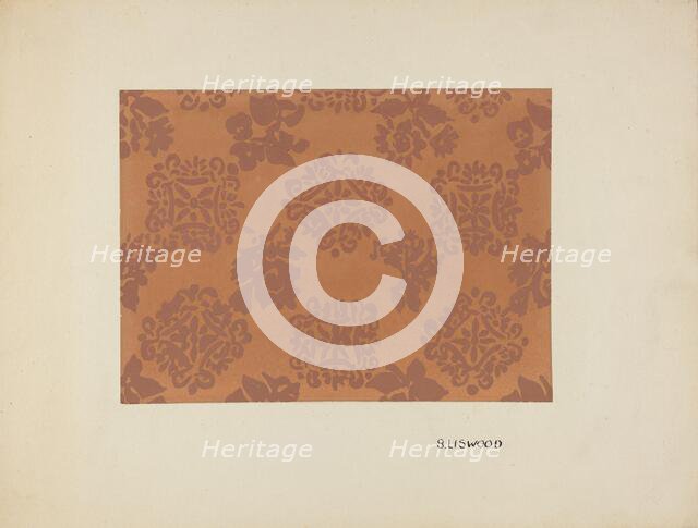 Wall Paper, c. 1936. Creator: Sidney Liswood.