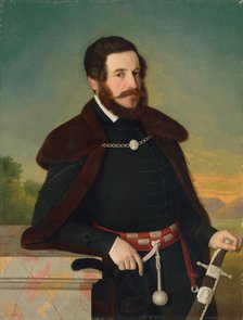 Portrait of E. Szmrecsányi, 1844. Creator: Jozef Bozetech Klemens.