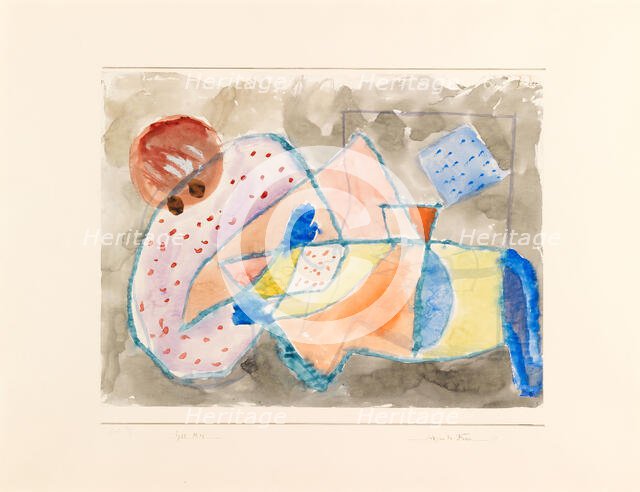 Reclining Woman, 1933. Creator: Klee, Paul (1879-1940).