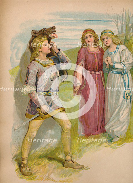 'Snow-white and Rose-red', 1903. Artist: Unknown.