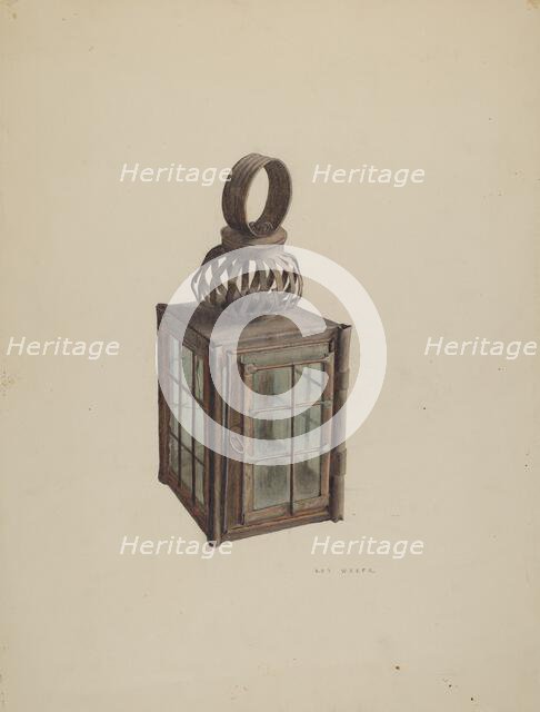 Lantern, c. 1938. Creator: Roy Weber.