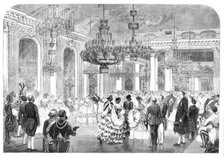 State Ball at Stockholm - from a sketch by our special artist, 1860. Creator: Unknown.