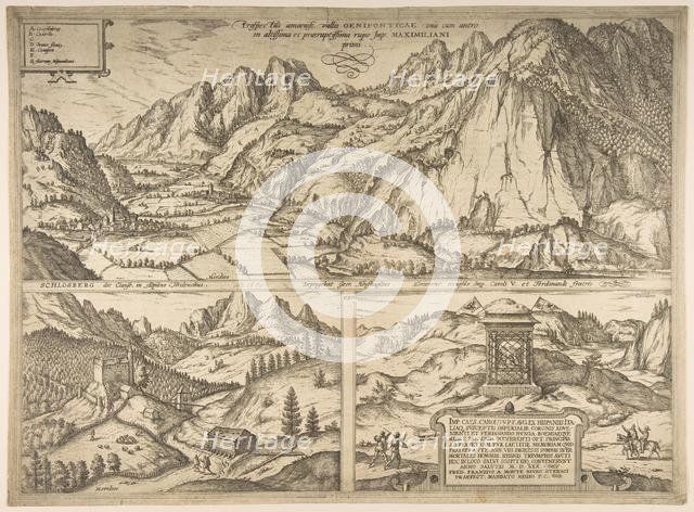 Innsbruck from the series Civitates Orbis Terrarum, vol. V, plate 59, 1590. Creator: Unknown.