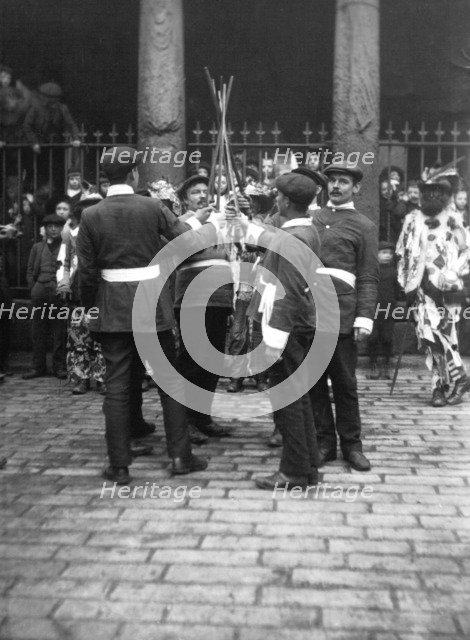 Sleights Sword Dancers, East Side, Whitby, Yorkshire, c1912. Artist: Cecil Sharp