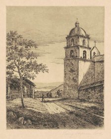 Mission Santa Barbara, Looking South, 1888. Creator: Henry Chapman Ford.