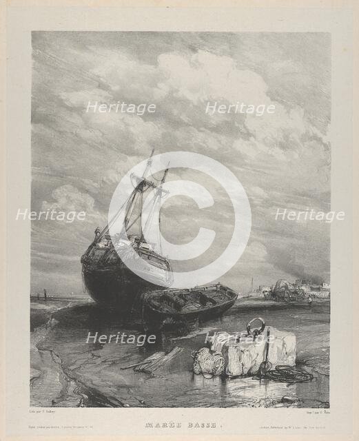 Low Tide, 1833. Creator: Eugene Isabey.