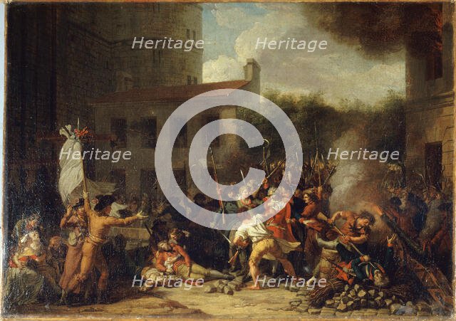 Storming of the Bastille, July 14, 1789. Creator: Charles Thevenin.