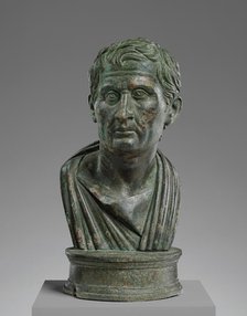 Portrait Bust of Menander, 25 B.C.-A.D. 50. Creator: Unknown.