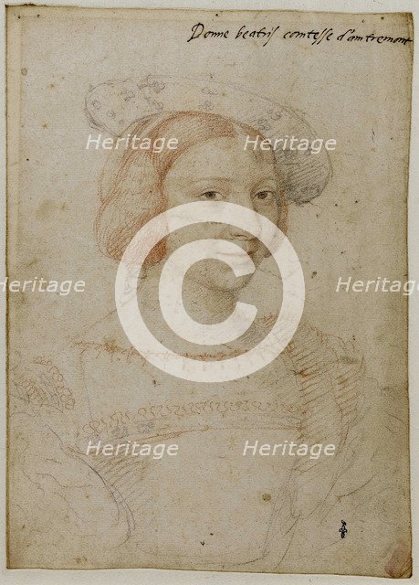 Beatrix Pacheco d'Ascalana, Comtesse d'Entremont. Artist: Clouet, Jean (c. 1485-1541)