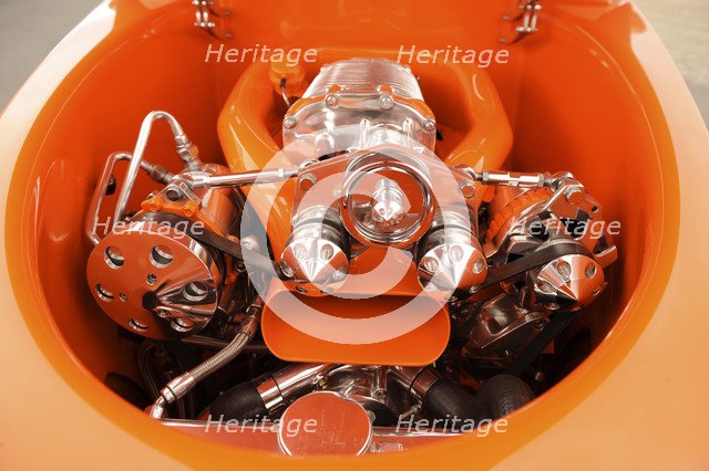 Ford Custom Orange Crush 1939. Artist: Simon Clay.