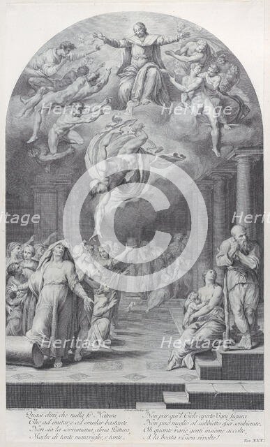 Plate 40: the division of the elect from the reprobate, 1756. Creators: Bartolomeo Crivellari, Gabriel Söderling.