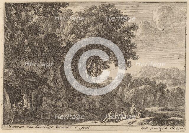 Satyrs around a Fire. Creator: Herman van Swanevelt.