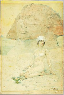 Spirit of the Sphinx, late 19th-early 20th century. Creator: Henry Bacon.