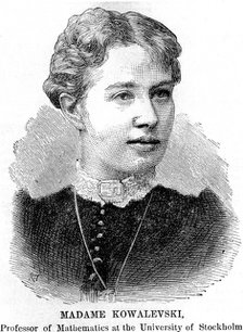 Sonia (Sophie) Kowalevski, Russian mathematician, 1888. Artist: Unknown