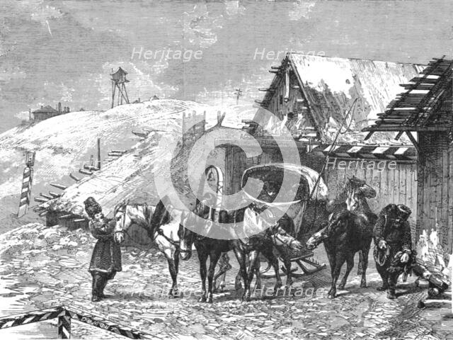 'Russian Post Station in Livland; The Baltic Provinces of Russia',1875. Creator: Unknown.
