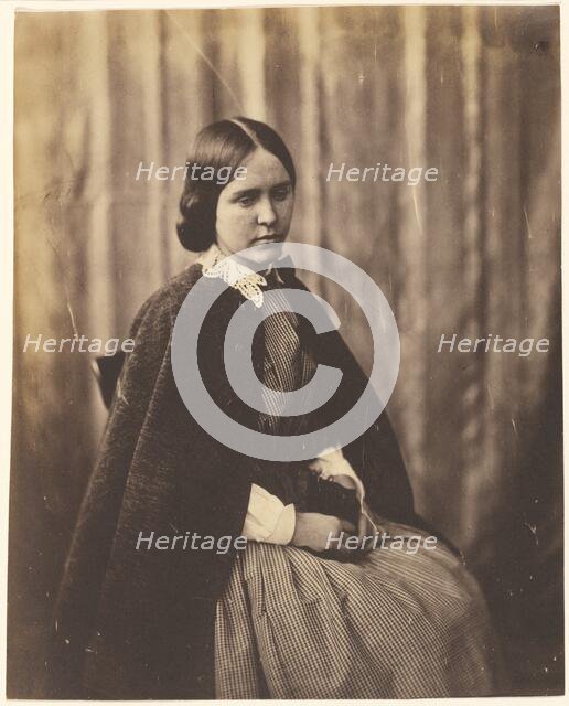 Portrait of a Girl, about 1852-1856. Creator: Roger Fenton.