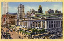 Public Library, New York City, New York, USA, 1933. Artist: Unknown