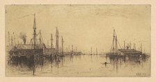 Gloucester Harbor, 1880. Creator: Charles A Platt.