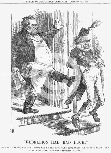 Rebellion Had Bad Luck, 1865. Artist: John Tenniel