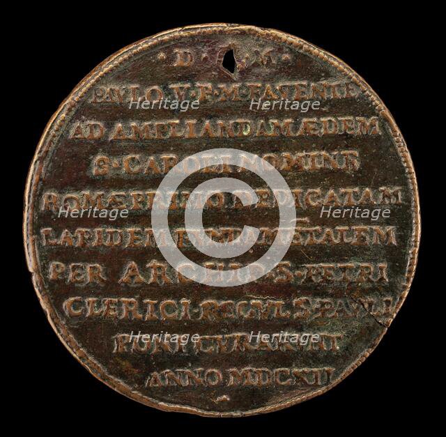 Inscription [reverse], 1612. Creator: Unknown.